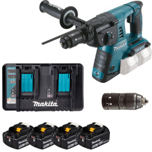 PERFO BURINEUR SANS FIL MAKITA DHR264PT4J 36V(2X18V)/5A 