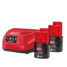 PACK BATTERIES M12NRJ-302 MILWAUKEE COMPRENANT:
