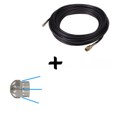 FLEXIBLE DEBOUCHEUR + BUSE HTE PRESSION 25M COMPRENANT :