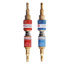 JEU 2 CLAPETS ANTI-RETOUR SUPER SECURIDAVE POUR TUYAU OXYGENE/ACETYLENE