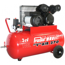 COMPRESSEUR BICYLINDRE V FONTE 11210 100L 3CV