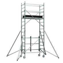 ECHAFAUDAGE ROULANT ALUPLIANT 0.55X1.30 HAUTEUR TRAVAIL 5.00M