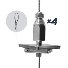 KIT 4 SUSPENSIONS STRUTLOCK EMBOUT BOUCLE 45KG-2M