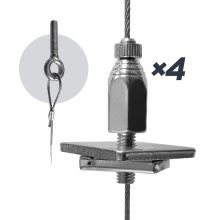KIT 4 SUSPENSIONS STRUTLOCK EMBOUT FILETE M8 45KG-2M