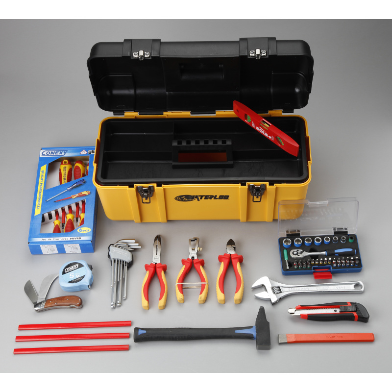 Caisse à outils pour électricien  118 pièces EXCLUSIVITE WEB JM00115503 :  JM-Outillage : Vente et réparation de vos outils, particulier et  professionnel
