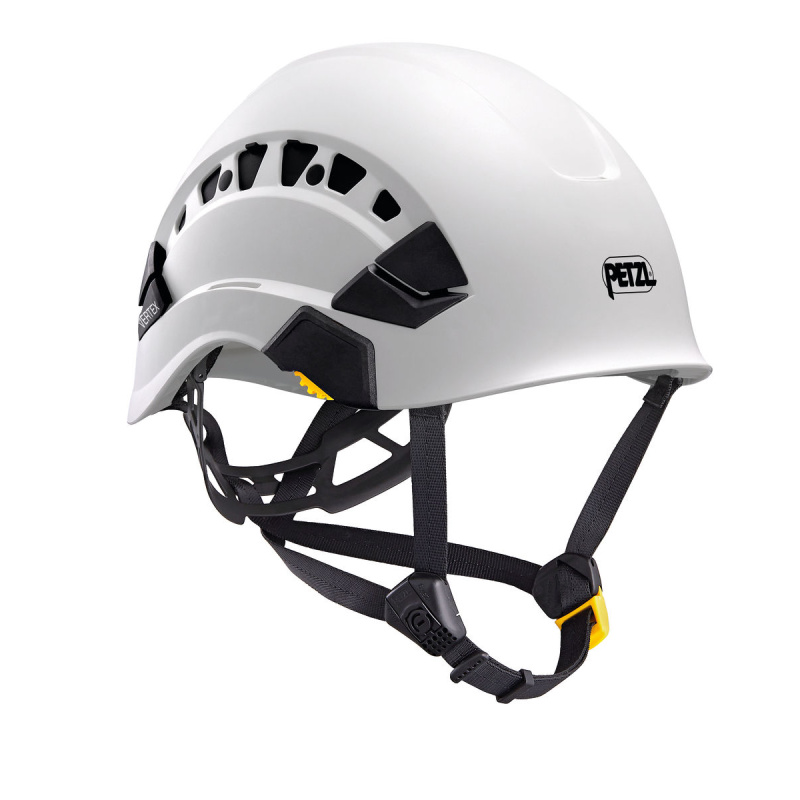 CASQUE CHANTIER MEGALITE BLANC +PORTE BADGE + JUGUL 4PTS +LUN