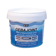 Pâte à joint Gebatout 500Gr et son Dévidoir 200Gr de filasse de lin RT1  pour étanchéité des réseaux sanitaires - Certifié au contact eau potable -  GEB